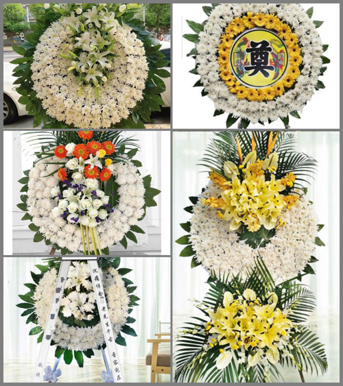 安徽六安市金寨县梅山镇洪冲村花圈速递